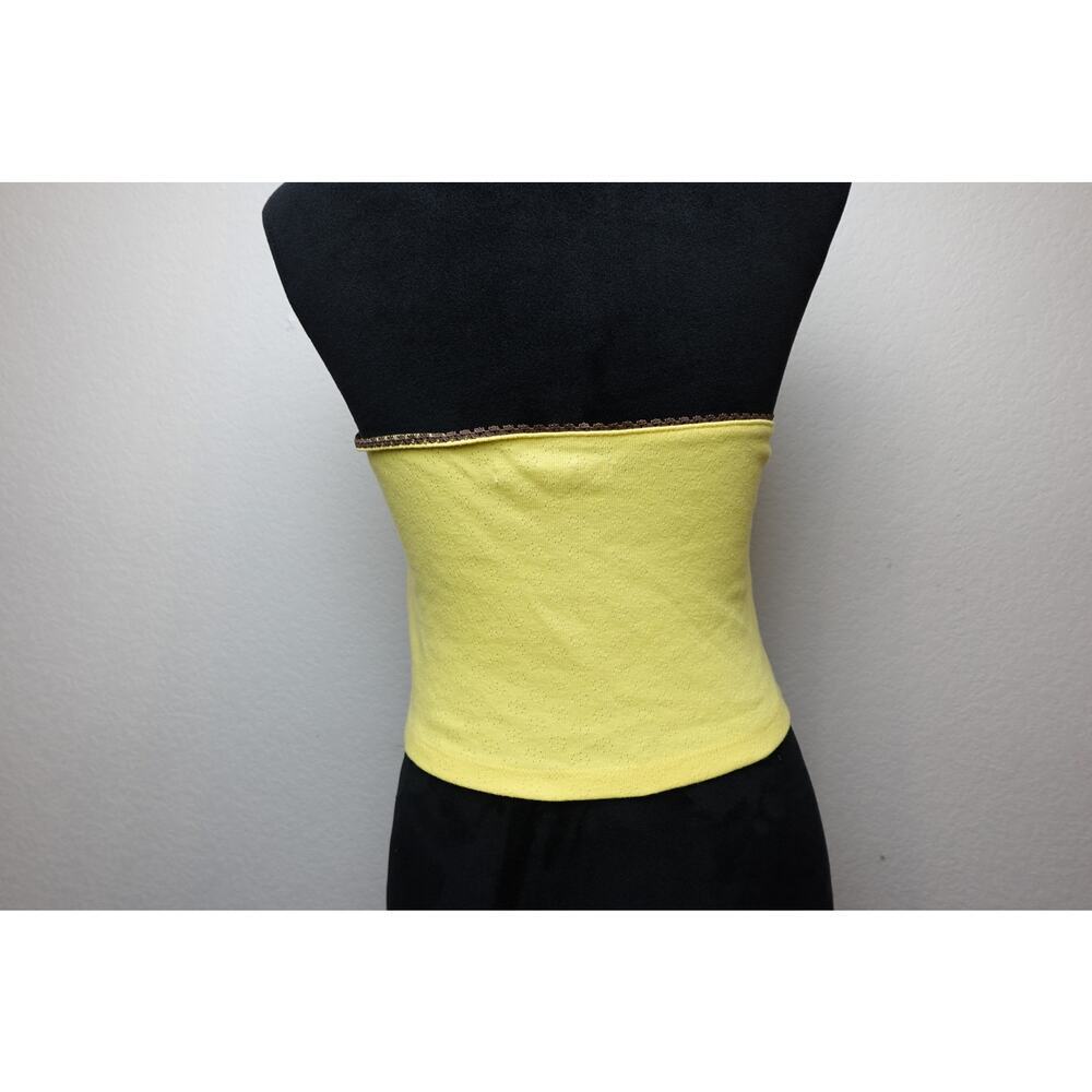 Kimchi Blue Rosie Yellow Strapless Top Y2K Style Size L - Picture 4 of 7